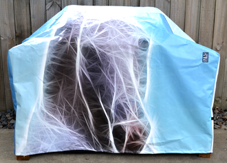 Hooded BBQ Cover Recycled Billboard Medium 80074